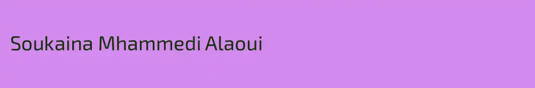 Soukaina Mhammedi Alaoui